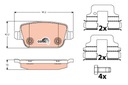 ZAPATAS HAM. FORD T. MONDEO 07- - GALAXY- KUGA 