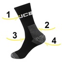 JCB Pánske pracovné ponožky 18 párov 39/43 Dominujúca farba čierna