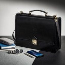 КЛАССИЧЕСКИЙ МУЖСКОЙ КОЖАНЫЙ ПОРТФЕЛЬ N01-BL