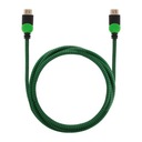 Kabel HDMI 2.0 dedykowany do XBOX zielono-czarny, Materiał pokrycia styków Miedź