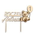 Topper na Urodziny z Misiem roczek