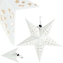 СКЛАДНОЙ ВИТРАЖ РОЖДЕСТВЕНСКАЯ ЗВЕЗДА БУМАЖНЫЙ 3D АЖУРНЫЙ УКРАШЕНИЕ ОКНА 27см