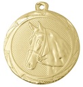 Медаль золотого цвета, Hubertus, Лошадь, Конный спорт, 45 мм, лента