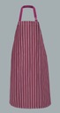 Fartuch wodoochronny w paski dł. 120 cm