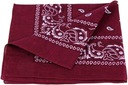 Šatka Bandana Šatka na krk Bandánka bavlnená 50x50cm Burgundská