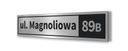 Tabliczka tablica ADRESOWA ALUMINIUM Nr domu 12x60