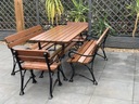 Sada záhradného nábytku poľský výrobca drevo jelša plus liatina komplet Druh stôl a stoličky