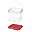 ВЕДРО КВАДРАТНОЕ С КРЫШКОЙ 1 Л - СЕРТИФИКАТ!!