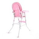 Składane krzesełko do karmienia różowe Wiek dziecka 6 m +
