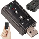 ЗВУКОВАЯ КАРТА USB 7.1 ГНЕЗДО ДЛЯ МИКРОФОНА НАУШНИКИ