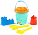 НАБОР ИГРУШЕК-ПЕСОЧНИЦЫ В ФОРМЕ ЗАМКОВ ВЕДРО С ПЕСКОМ