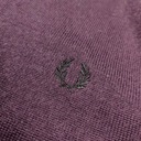Vlnený sveter FRED PERRY Merino Wool Casual M Dominujúca farba fialová