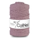Плетеная нить для макраме ColiNea 100% хлопок, 5мм 100м, грязно-розовая