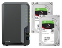 Synology DS224+ 6 ГБ ОЗУ + 2 накопителя Seagate IronWolf по 2 ТБ
