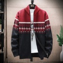 Pánsky sveter na zips kardigan jeseň zima hrubá vlna Pohlavie Výrobok pre mužov