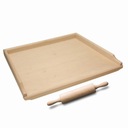 БОЛЬШОЙ ДЕРЕВЯННЫЙ СТОЛ 70Х50СМ С РОЛИКАМИ