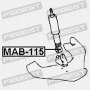 CAOUTCHOUC AMORTISSEUR AVANT FEBEST MAB-115photo 14