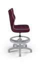 Krzesło fotel dziecięcy podnóżek fioletowy roz.4 Stan opakowania oryginalne