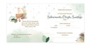 Приглашения на крещение Boho Cradle Ready/Белый конверт ZKC_05