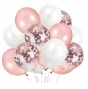Набор воздушных шаров на день рождения годовалого ребенка номер 1 из розового золота