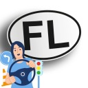 Автомобильная наклейка Liechtenstein - FL