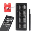 ZESTAW PRECYZYJNYCH WKRĘTAKÓW 24W1 W PLASTIKOWEJ OBUDOWIE ZESTAW MAGNETYZER