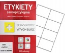 Etykiety samoprzylepne A4 105x74 800 etykiet