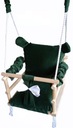 Качели 3 в 1 детские, мишка, цвет ЗЕЛЕНЫЙ
