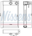 NISSENS 72669 WYMIENNIK CIEPLA, CALEFACCIÓN INTERIOR 