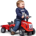 FALK Traktorek Baby Mac Cormick Czerwony z Przycze Maksymalne obciążenie 0 kg