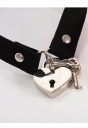 ОШЕЙНИК ОТКРЫТОЕ СЕРДЦЕ ОЖЕРЕЛЬЕ С КЛЮЧОМ BDSM ЧОКЕР ШЕИ ЖГУТ