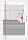 Затемняющие шторы термоплиссе - на крючках PLEAT 34 x 150 см