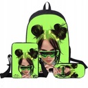 НАБОР 3D РЮКЗАК A4 ЧЕХОЛ-КАРАНДАШ «BILL Billie Eilish»