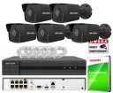 Набор Hikvision из 5 IP-камер PoE 4 МП + рекордер