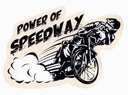 Наклейка Power of Speedway образец 2 (под окном)