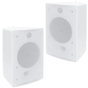 2x НАСТЕННЫЙ ДИНАМИК 100 Вт НА СТЕНЕ, БЕЛЫЙ КРОНШТЕЙН, РАДИО NEXT GYM