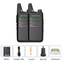 2 шт. Baofeng BF-T20 5 Вт портативная мини-рация VOX с зарядкой через USB