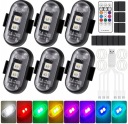 KIT 6 BEZPRZEWODOWYCH HEADLIGHTS LED DO SAMOCHODOW, 8 COLORS  photo 8