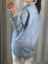 H&M__Modna jeansowa koszula midi__S/L Wzór dominujący bez wzoru