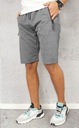 KRÁTKE PÁNSKE TEPLÁKY S VRECKAMI NA ZIPS tepláky šortky veľ. 5XL Model spodnie sportowe gładkie kieszeń bawełniane suwak