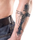 Моющаяся татуировка, временный крест, экзорцизм, череп, крест, XL, кулон