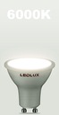 10 светодиодных лампочек GU10 5,5 Вт = 50 Вт SMD 6000K в холодном состоянии Premium LEDLUX не мигает