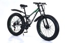 Велосипед 17 FAT BIKE 2xАмортизатор 21 передача Колесо SHIMANO 26