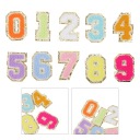 Bright Color Iron On Number Patches 0-9 10Pcs for Backpack Hat Shirt фото 4