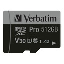 Карта памяти Micro SDXC Verbatim Pro U3 512 ГБ (100/90 МБ/с), класс 10 U3 V3