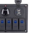 6 GANG ROCKER SWITCH ПАНЕЛЬ LED (СВІТЛОДІОД) DIGITAL VOLTMETER IP65 ВОДОСТІЙКИЙ QQ  (17874109404) фото min 7