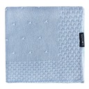 LULLALOVE Kocyk bambusowy Popcorn Błękitny