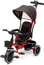 Поворотный трехколесный велосипед 2в1, красная коляска