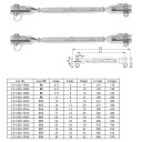 2PCS JAW TURNBUCKLE JAW I ZLACZ З'ЄДНАНА ZE СТАЛІ НЕРЖАВІЙКА КОЛОДКИ R3  фото 10