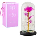 ETERNAL ROSE IN GLASS LED LIGHTS цветочная коробчатая роза